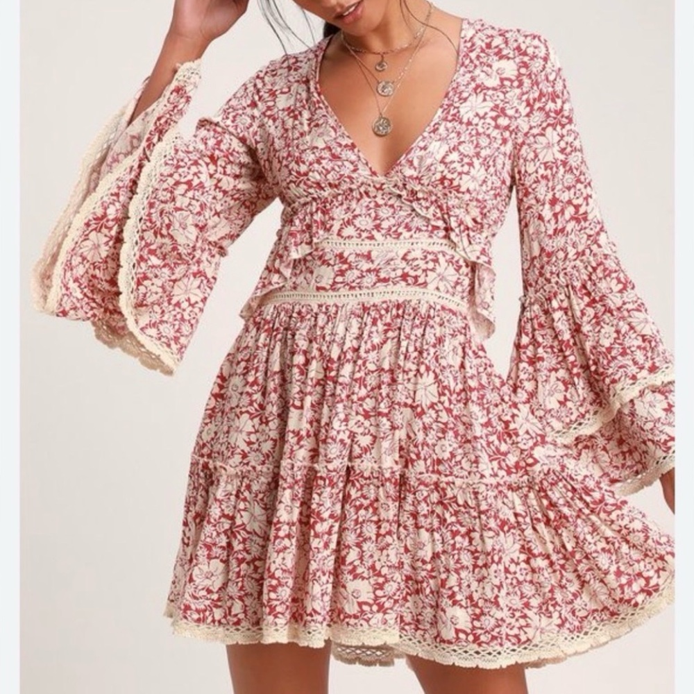 Free People Kristall berry dress